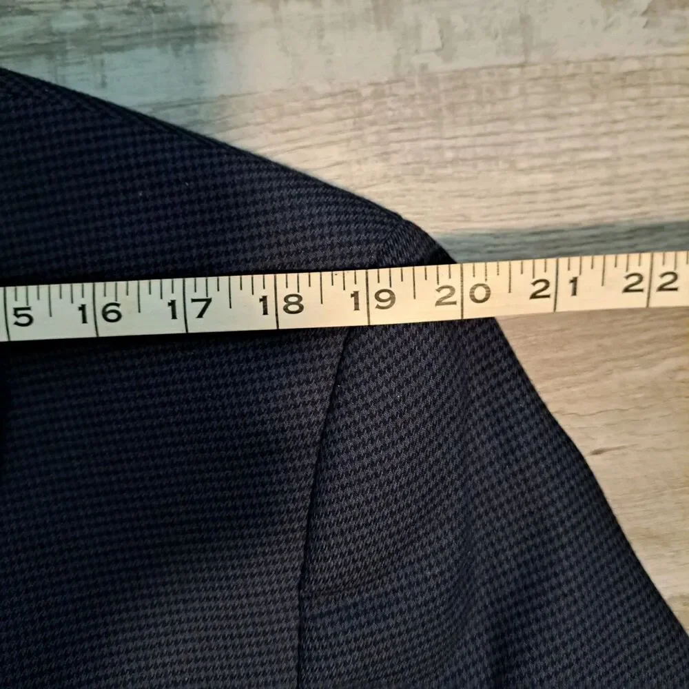 Lauren Ralph Lauren LRL Blazer Mens 42R Houndstooth‎ Suit Jacket Sport Coat